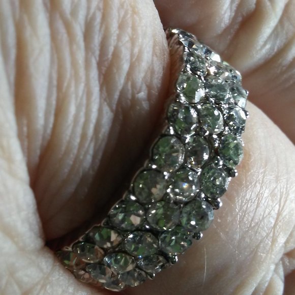 ring eternity band swaroski stone white gold NWT - Picture 6 of 7